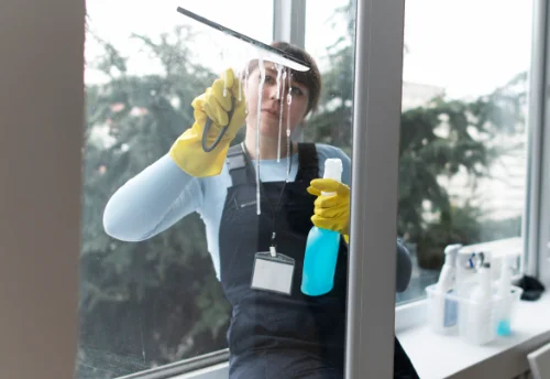Nettoyage de vitres intérieures et extérieures à Ampus